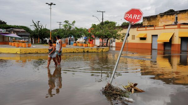 Inundanções na Bahia, Brasil  - Sputnik Brasil