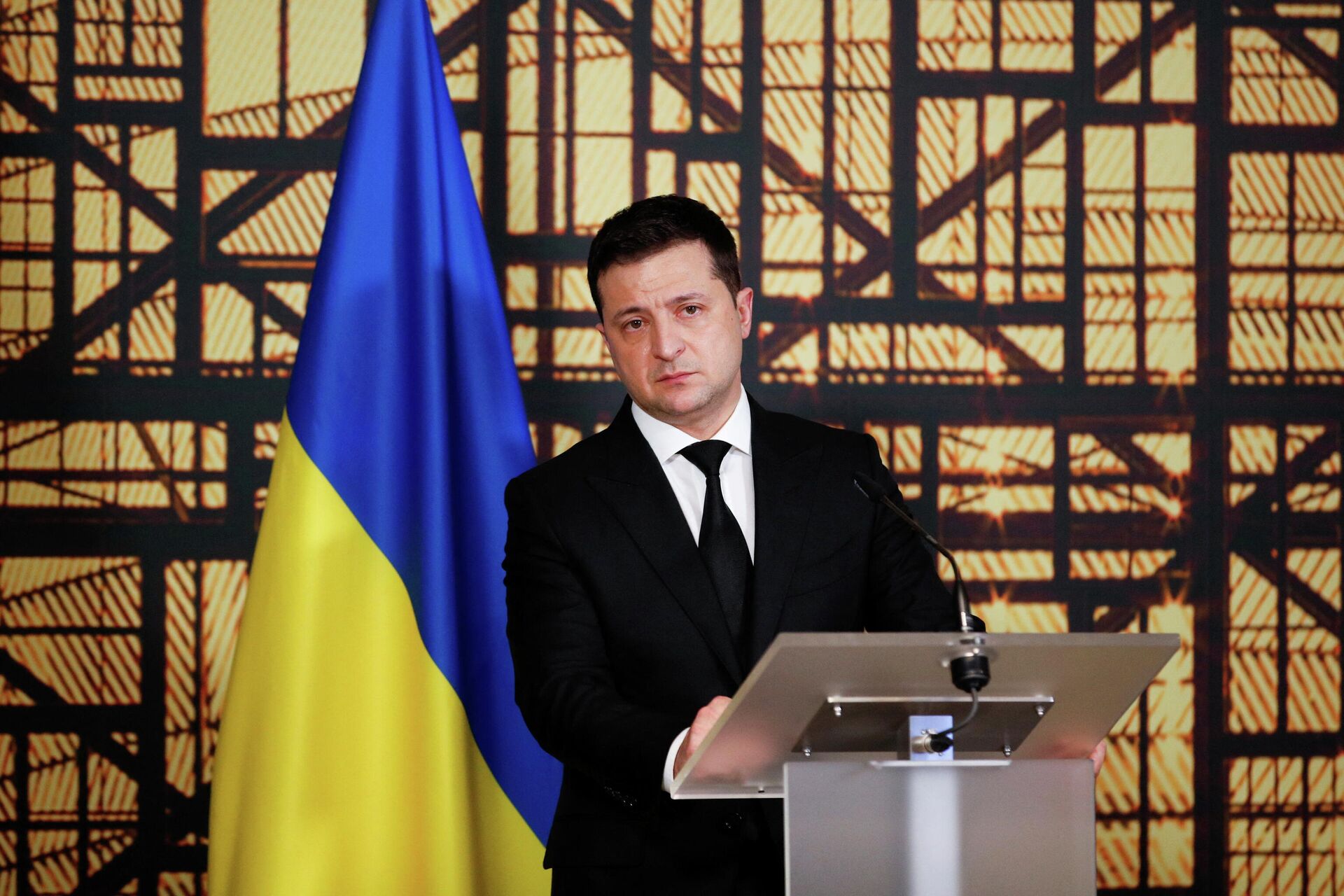 Presidente da Ucrânia, Vladimir Zelensky, durante reunião do Conselho Europeu, Bruxelas, 15 de dezembro de 2021 - Sputnik Brasil, 1920, 30.12.2021