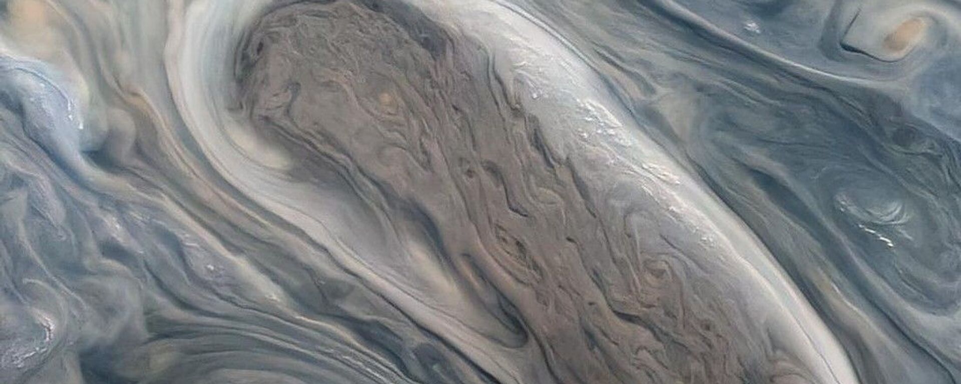 Ciclones polares capturados no planeta Júpiter pela sonda Juno da NASA - Sputnik Brasil, 1920, 11.01.2022