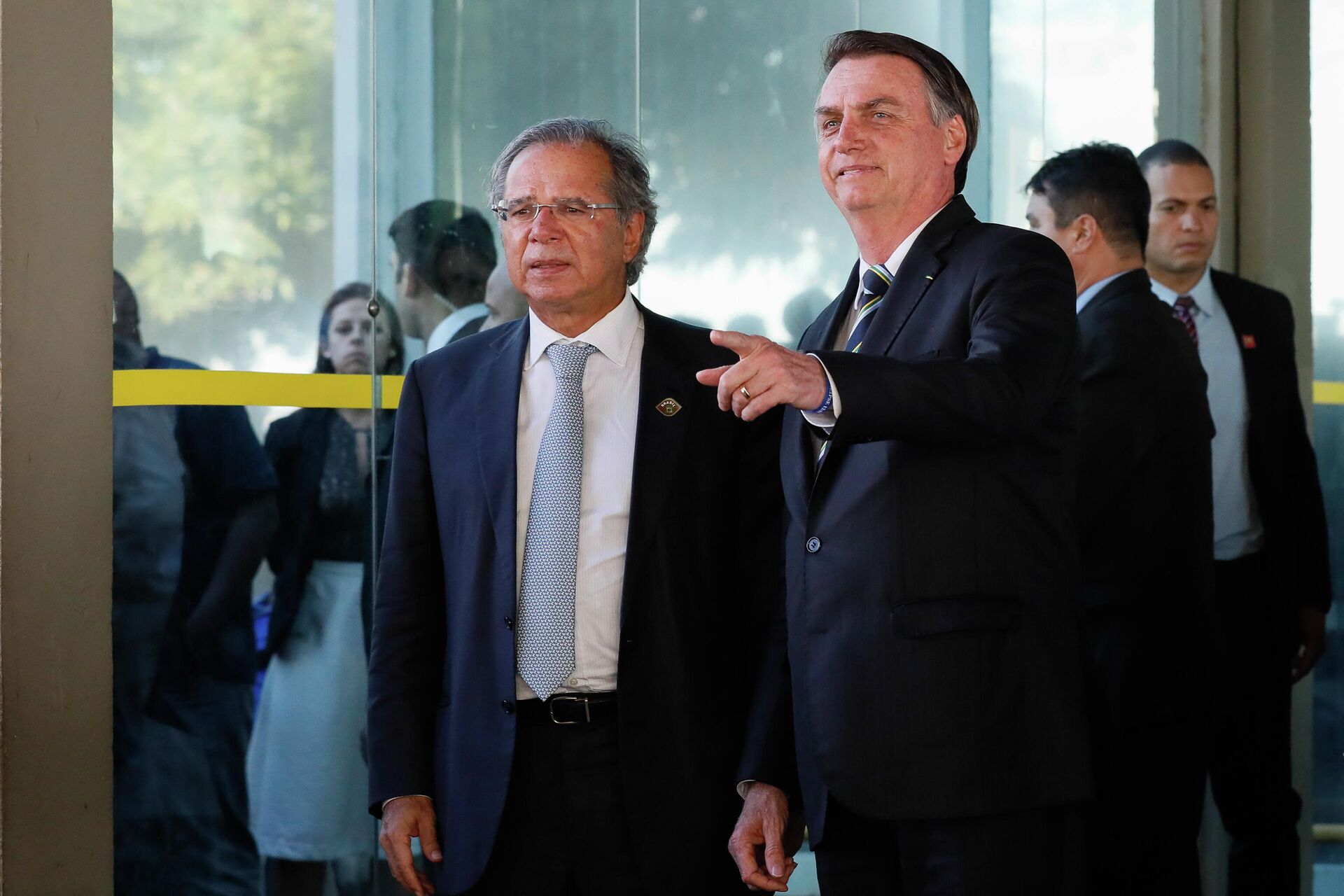 Presidente da República, Jair Bolsonaro durante reunião com o Ministro da Economia, Paulo Guedes - Sputnik Brasil, 1920, 23.03.2022