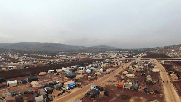 Panorama do campo Kafr Arouk em Idlib, Síria, 20 de dezembro de 2021 - Sputnik Brasil