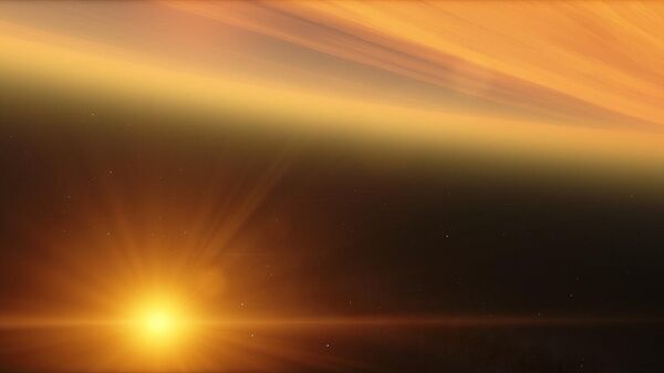 Perspectiva da atmosfera de um exoplaneta (imagem de referência) - Sputnik Brasil