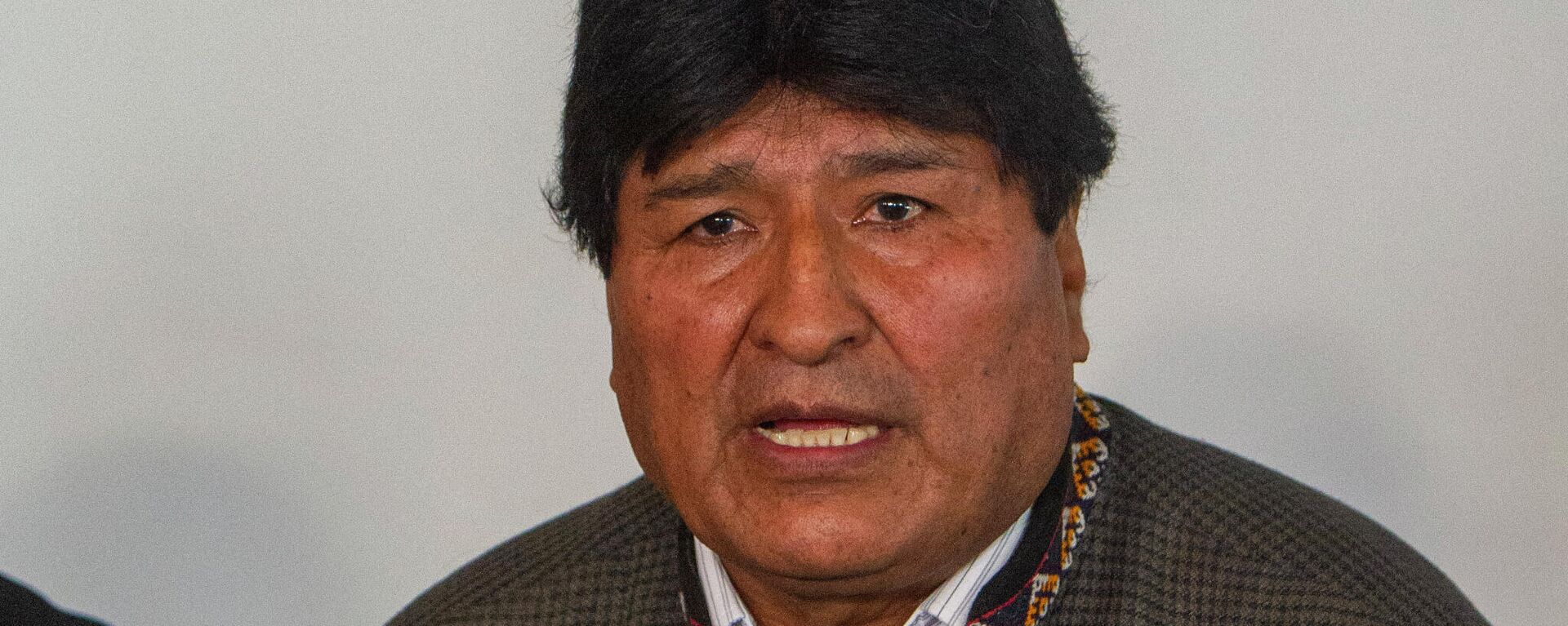O ex-presidente da Bolívia Evo Morales durante entrevista coletiva no hotel Fiesta Americana na Cidade do México, em 22 de outubro de 2021 - Sputnik Brasil, 1920, 30.06.2024