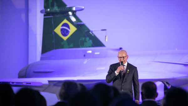 Vice-Presidente da República, Hamilton Mourão, durante Workshop F-39 GRIPEN, Brasília, Brasil, 26 de outubro de 2020 - Sputnik Brasil