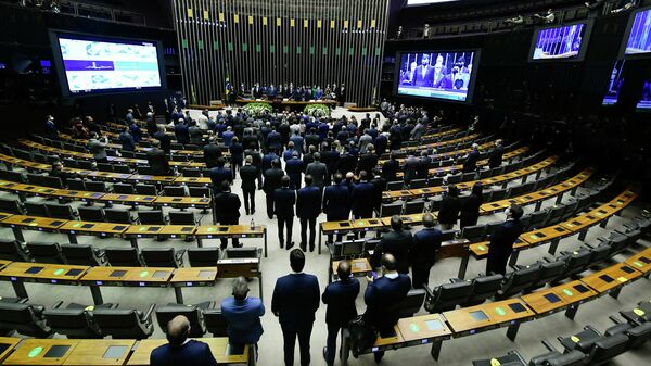 Congresso Nacional na inauguração da 4ª Sessão Legislativa Ordinária da 56ª Legislatura, em 3 de fevereiro de 2021 - Sputnik Brasil