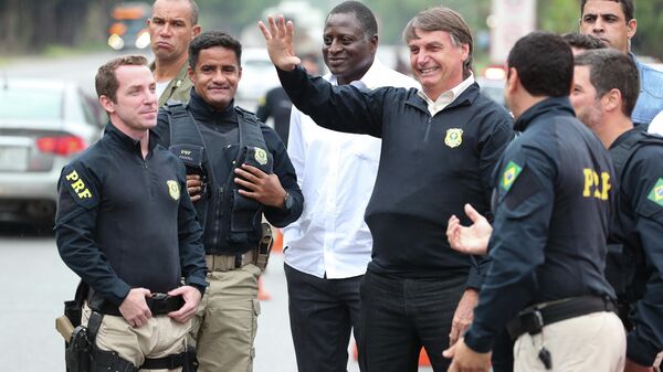 Visita do presidente, Jair Bolsonaro, ao Posto da Polícia Rodoviária Federal - PRF (foto de arquivo) - Sputnik Brasil
