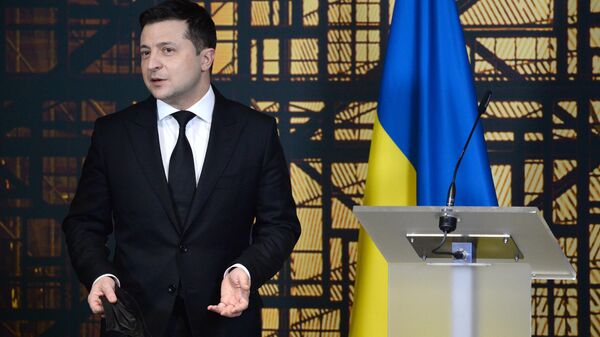 O presidente da Ucrânia, Vladimir Zelensky. - Sputnik Brasil