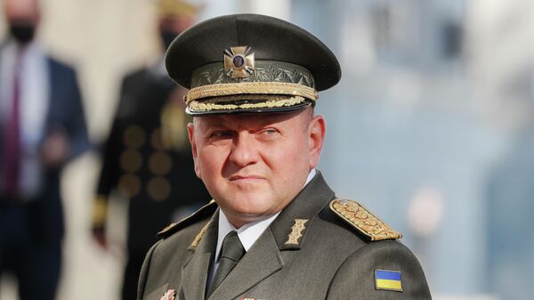 Em Kiev, o comandante em chefe das Forças Armadas da Ucrânia, Valery Zaluzhny, em 19 de outubro de 2021 - Sputnik Brasil