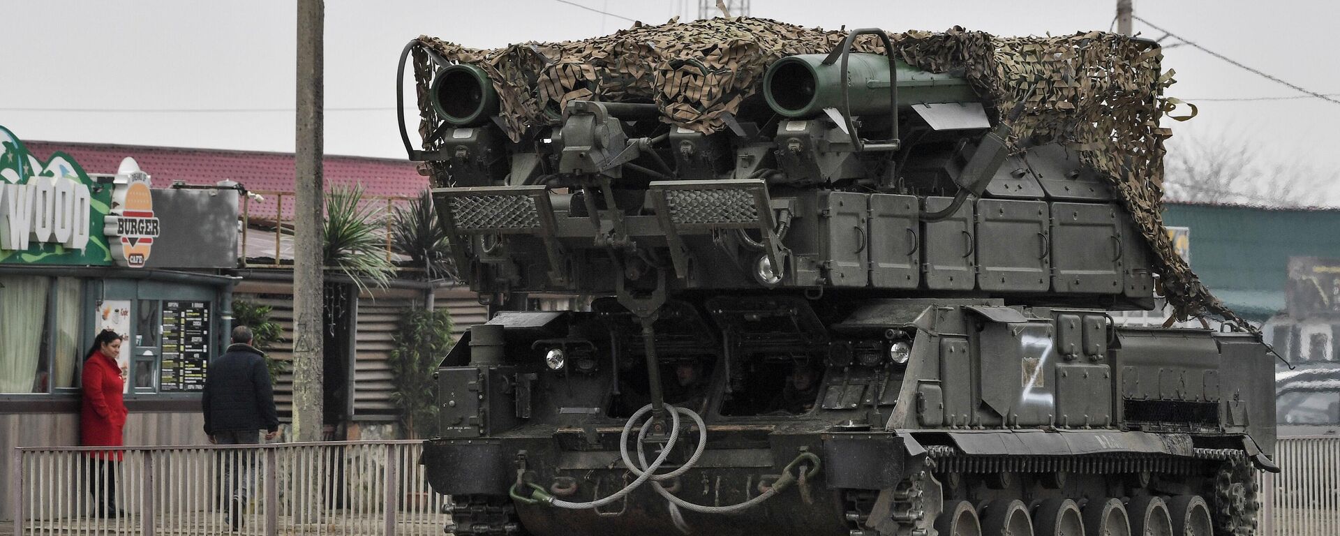 Sistemas de defesa antiaérea Buk das Forças Armadas da Rússia em Armyansk, Crimeia, 25 de fevereiro de 2022 - Sputnik Brasil, 1920, 25.02.2022