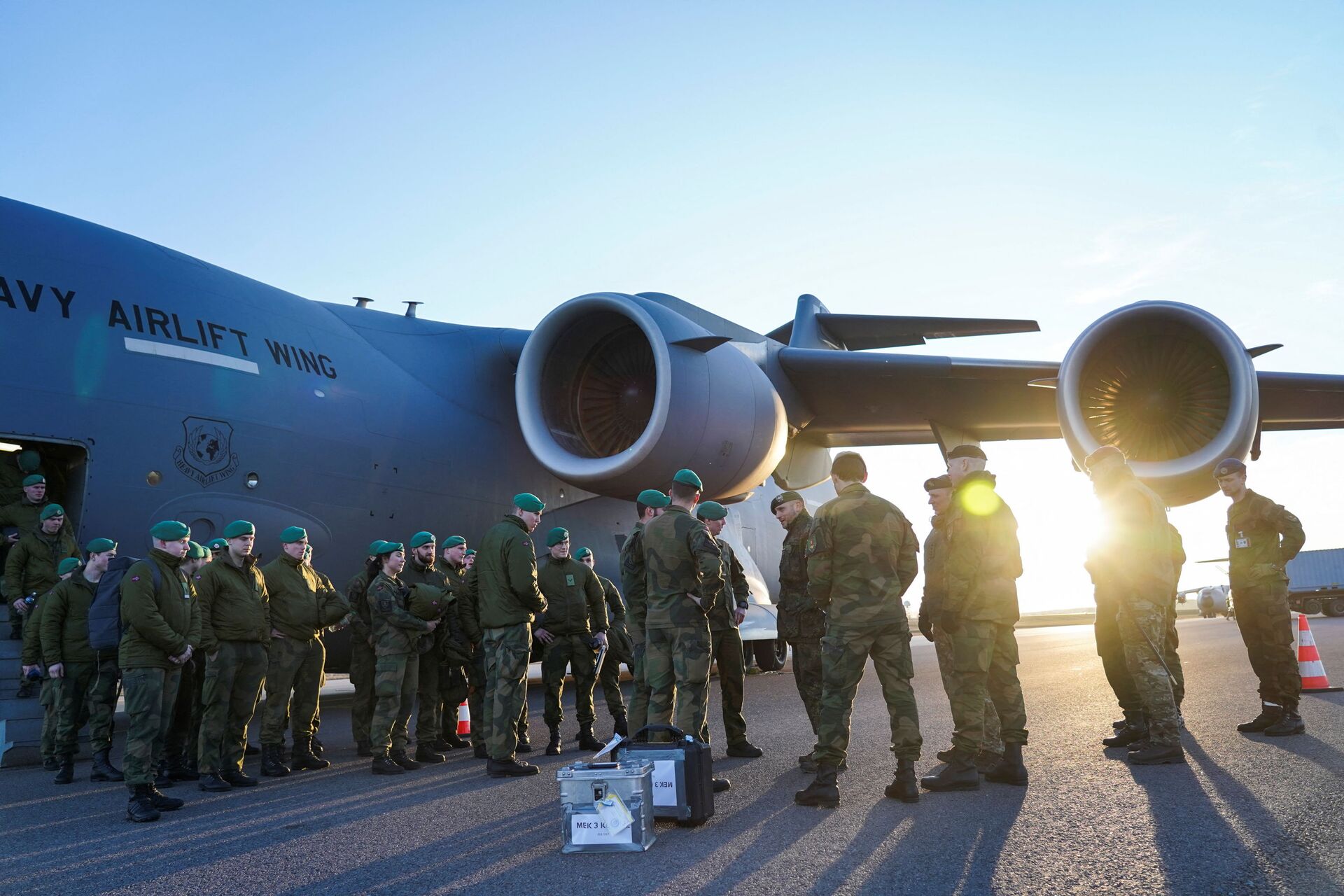 Tropas de combate da Noruega reforçam OTAN em Kaunas, Lituânia, 27 de fevereiro de 2022 - Sputnik Brasil, 1920, 09.03.2022