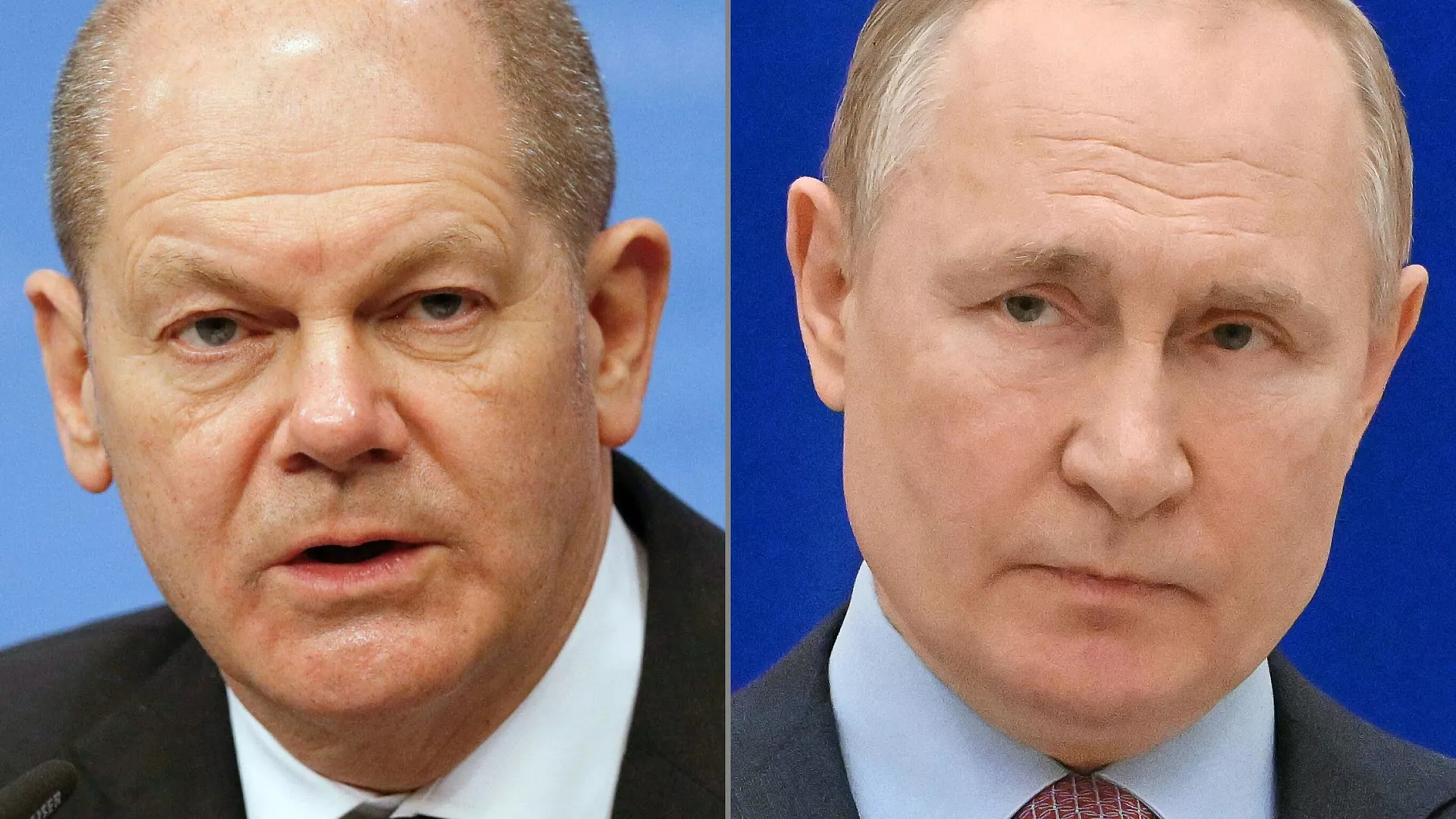 Olaf Scholz e Vladimir Putin em perfis  - Sputnik Brasil, 1920, 15.11.2024