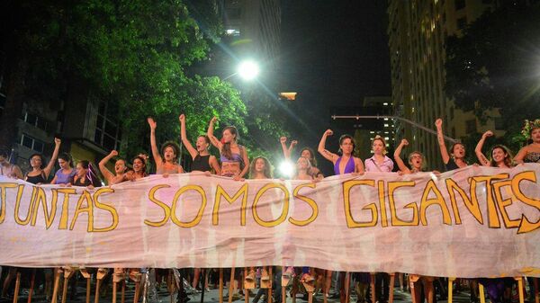 Marcha Mundial das Mulheres. - Sputnik Brasil