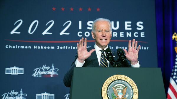 O presidente dos EUA, Joe Biden, discursa na Filadélfia em 11 de março de 2022. - Sputnik Brasil