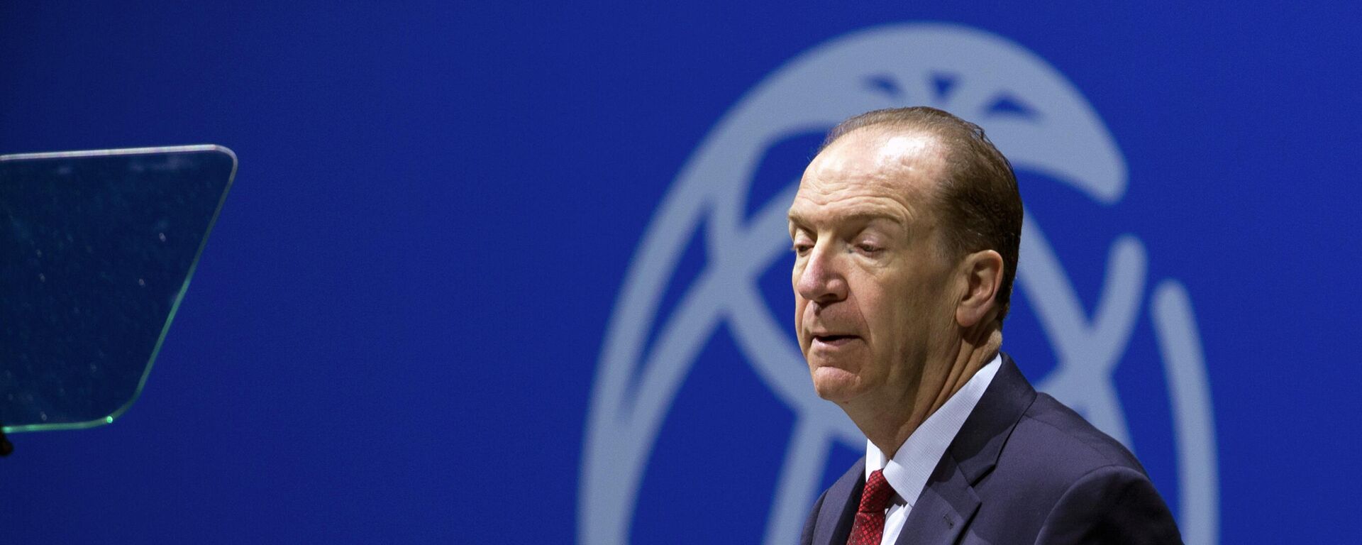 Presidente do Banco Mundial, David Malpass, durante a cerimônia de abertura das Reuniões Anuais de Banco Mundial/FMI em Washington, 18 de outubro de 2019 - Sputnik Brasil, 1920, 25.05.2022