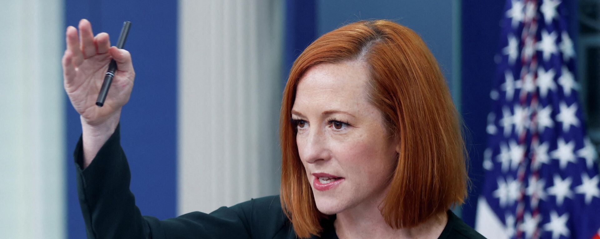 A secretária de imprensa da Casa Branca, Jen Psaki, realiza a coletiva de imprensa diária na Casa Branca em Washington, EUA, 9 de março de 2022 - Sputnik Brasil, 1920, 05.04.2022