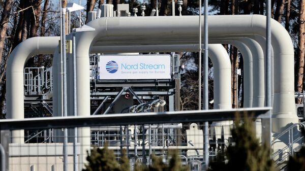 Tubos nas instalações do gasoduto Nord Stream 1 em Lubmin, Alemanha, 8 de março de 2022 - Sputnik Brasil