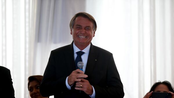 O presidente Jair Bolsonaro durante encontro com lideranças evangélicas no Palácio da Alvorada, em 8 de março de 2022. - Sputnik Brasil