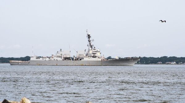 USS Forrest Sherman chegou à Polônia neste domingo (27).  - Sputnik Brasil