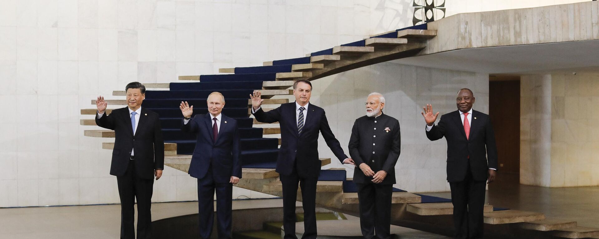 Líderes do BRICS em encontro no Brasil (foto de arquivo) - Sputnik Brasil, 1920, 30.03.2022