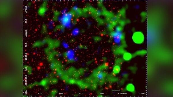 Anel misterioso no espaço intergaláctico, J0624–6948 - Sputnik Brasil