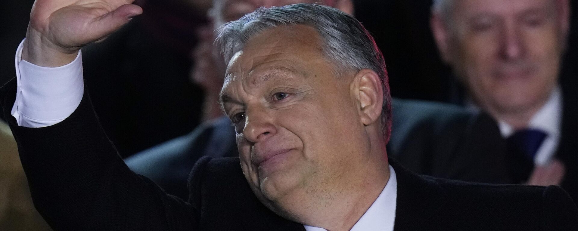 Primeiro-ministro húngaro, Viktor Orbán na noite das eleições gerais em Budapeste, Hungria, 3 de abril de 2022 - Sputnik Brasil, 1920, 31.03.2023