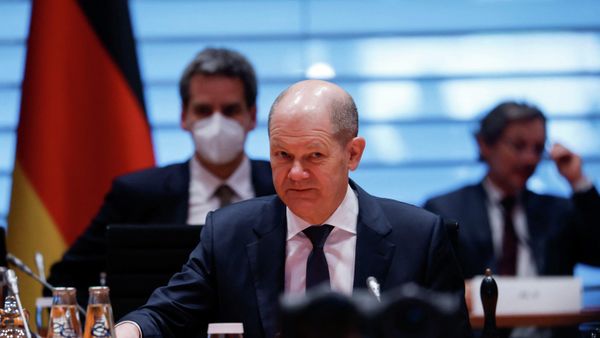 Em Berlim, na Alemanha, o chanceler alemão, Olaf Scholz, participa de reunião de gabinete de seu governo, em 9 de março de 2022 - Sputnik Brasil