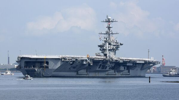 Porta-aviões nuclear dos EUA, USS George Washington - Sputnik Brasil