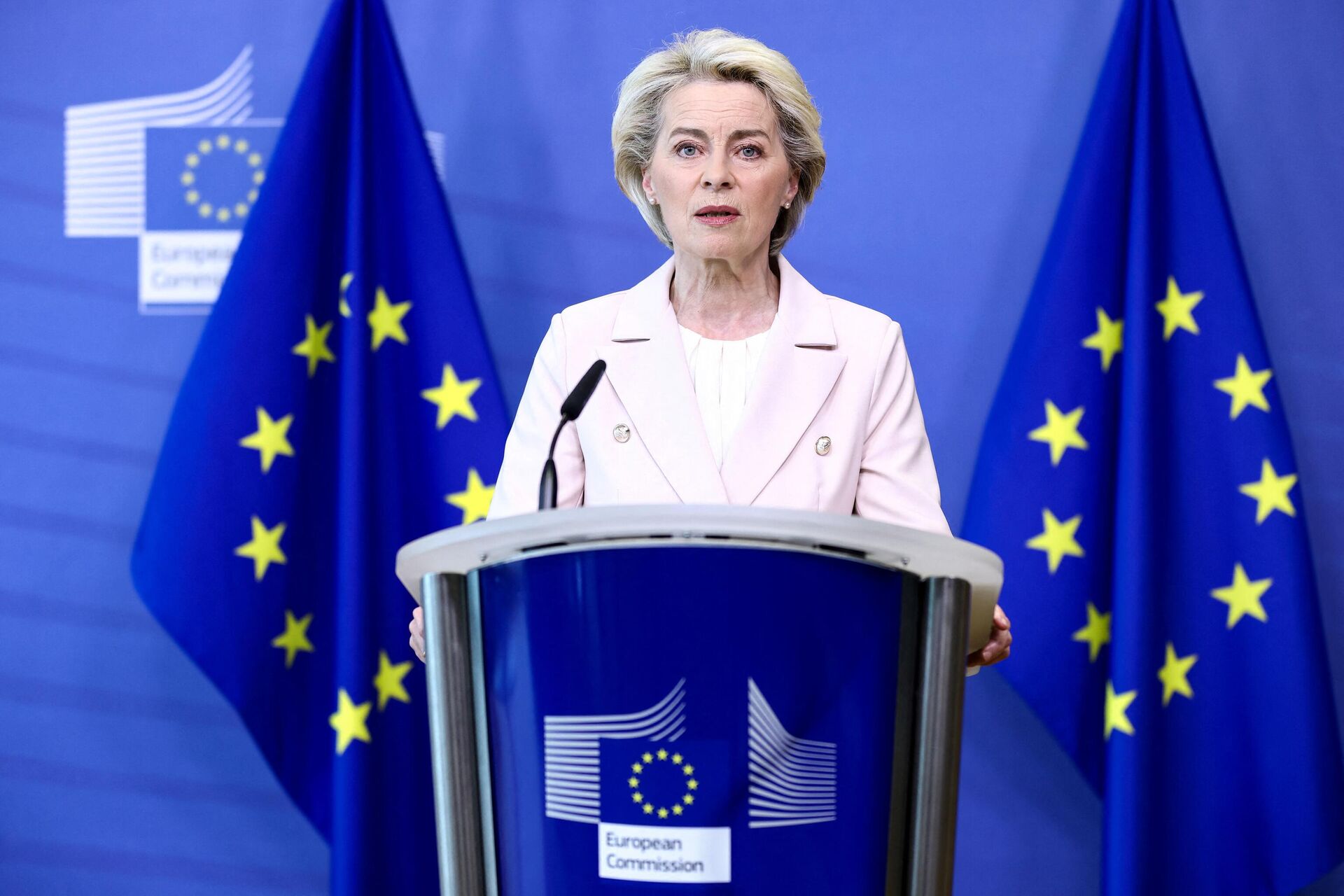 Presidente da Comissão Europeia Ursula von der Leyen - Sputnik Brasil, 1920, 12.05.2022