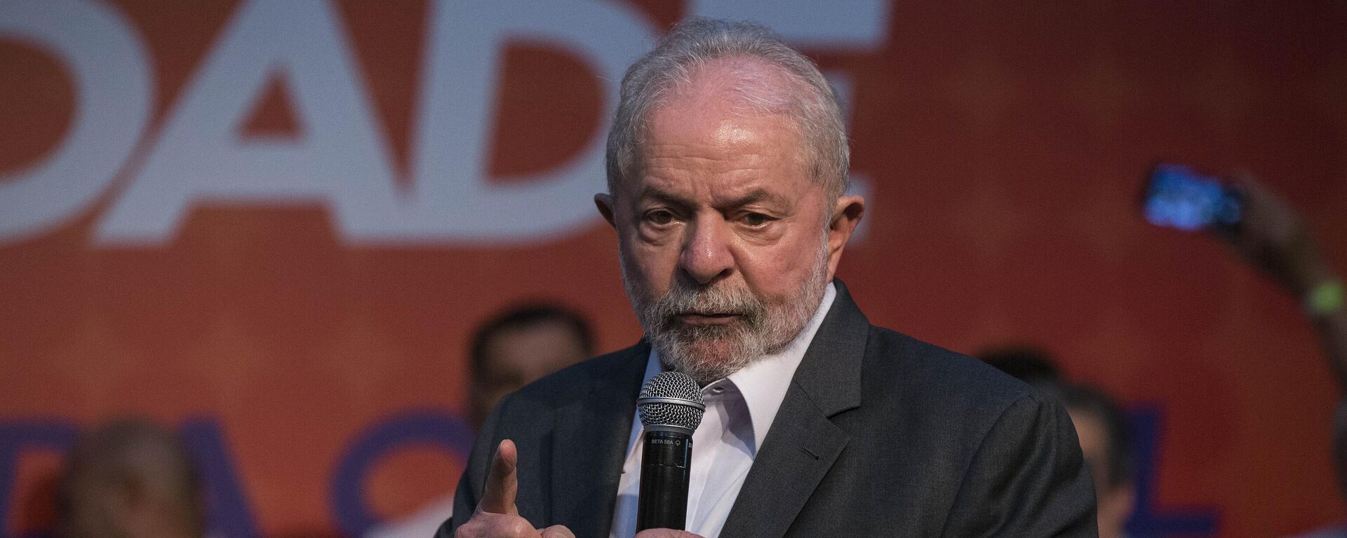 Ex-presidente Luiz Inácio Lula da Silva (PT) participa de evento promovido pelo partido Solidariedade, em 3 de maio de 2022 - Sputnik Brasil, 1920, 04.05.2022