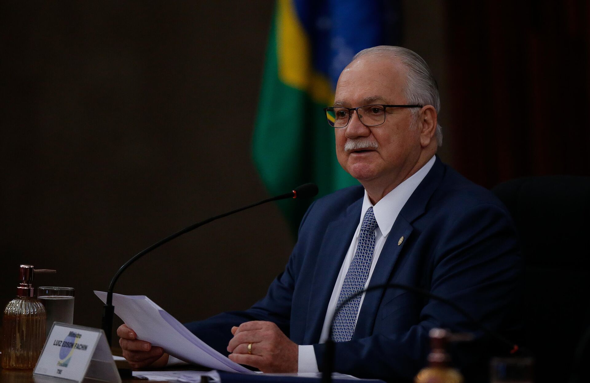 O ministro Luiz Edson Fachin, novo presidente do TSE (Tribunal Superior Eleitoral) em 23 de fevereiro de 2022 - Sputnik Brasil, 1920, 13.05.2022