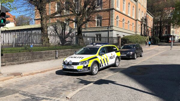 Carro policial na Noruega (imagem referencial) - Sputnik Brasil