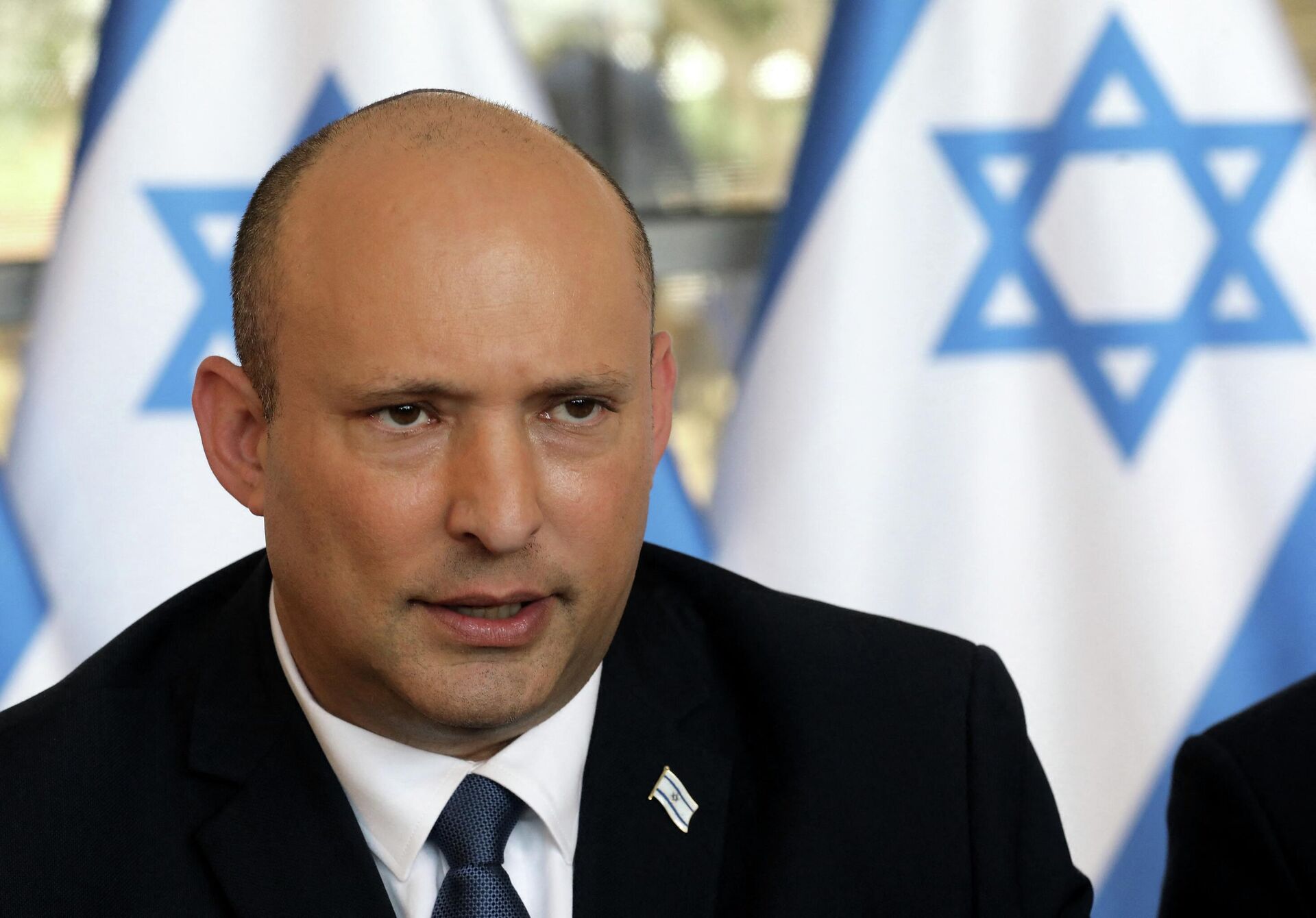 Primeiro-ministro israelense Naftali Bennett fala durante a reunião semanal do gabinete em Jerusalém, em 29 de maio de 2022 - Sputnik Brasil, 1920, 12.06.2022