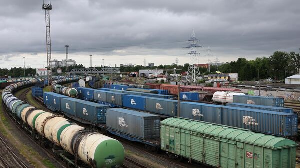 Pátio ferroviário na região russa de Kaliningrado - Sputnik Brasil