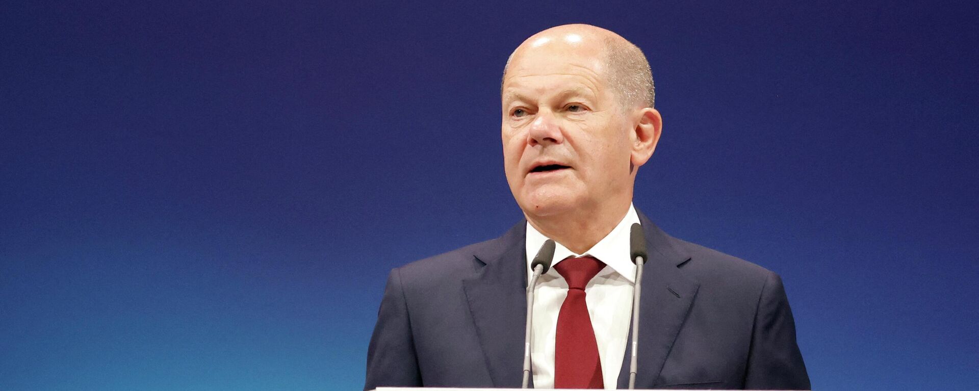 Olaf Scholz, chanceler alemão, dá discurso em conferência da Federação das Indústrias Alemãs em Berlim, Alemanha, 21 de junho de 2022 - Sputnik Brasil, 1920, 21.06.2022