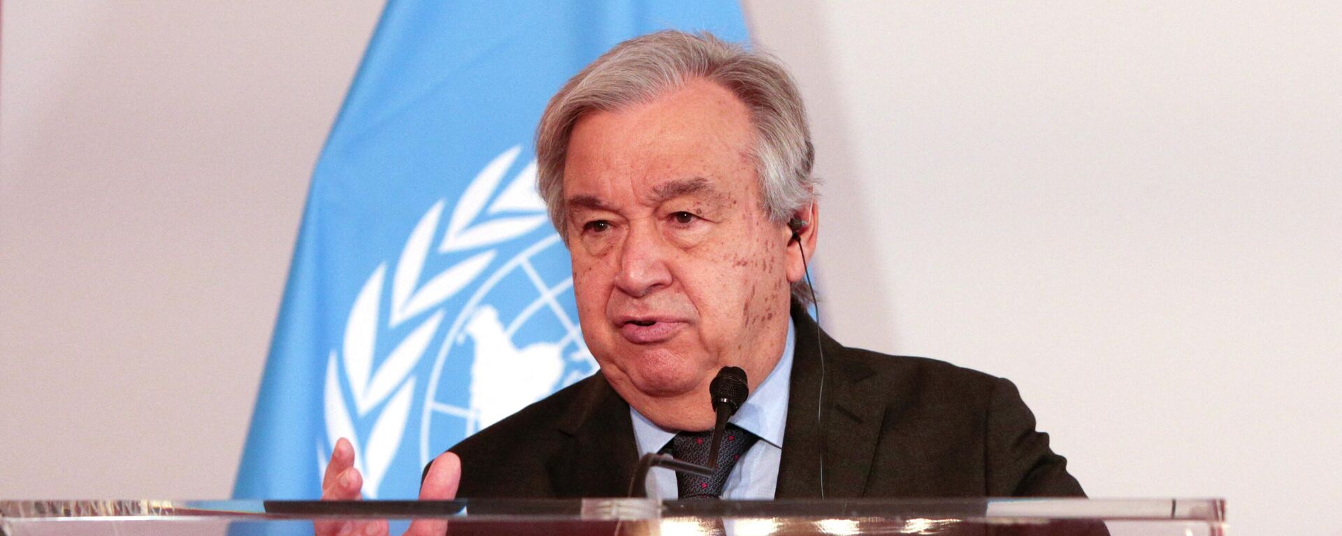 O secretário-geral da Organização das Nações Unidas (ONU), António Guterres, fala durante coletiva de imprensa em Viena, Áustria, 11 de maio de 2022 - Sputnik Brasil, 1920, 24.06.2022