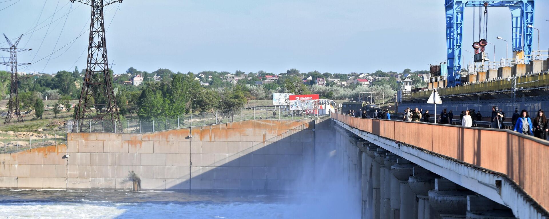 A barragem do canal norte da Crimeia, na região de Kherson, ligado ao reservatório da usina hidrelétrica de Berislav-Kakhovka - Sputnik Brasil, 1920, 06.11.2022