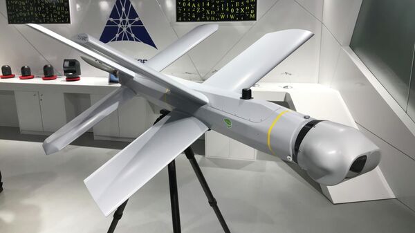 Veículo aéreo não tripulado Lantset em exibição em Moscou, Rússia, foto publicada em 24 de junho de 2019 - Sputnik Brasil