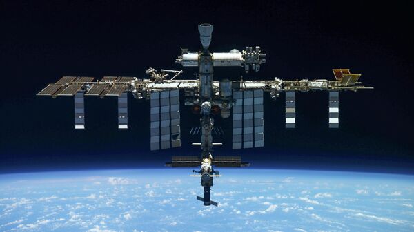 Estação Espacial Internacional orbitando sobre a Terra em 30 de março de 2022 - Sputnik Brasil