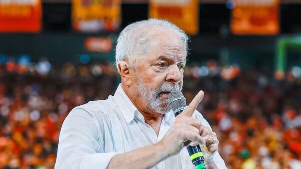 O ex-presidente Luiz Inácio Lula da Silva (PT) durante ato em Pernambuco (foto de arquivo) - Sputnik Brasil