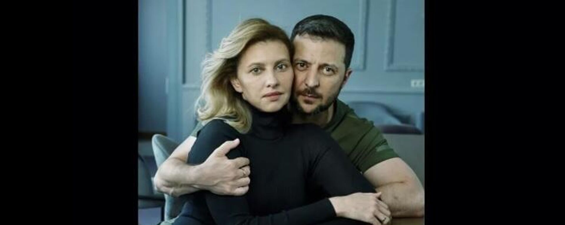 Vladimir Zelensky e sua esposa, Alyona Zelenska, posam para um ensaio fotográfico da Vogue - Sputnik Brasil, 1920, 27.07.2022