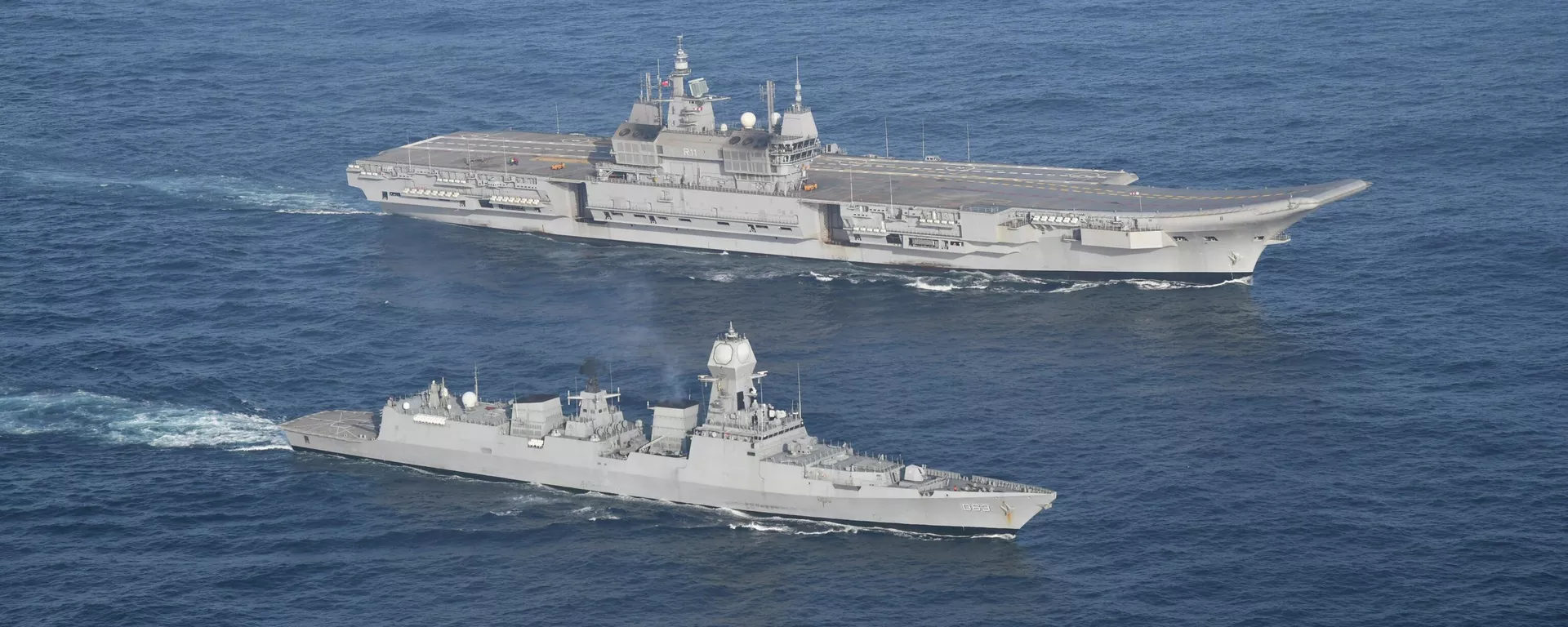 Первый индийский авианосец Викрант, переданный судостроителями военно-морским силам страны - Sputnik Brasil, 1920, 31.03.2026