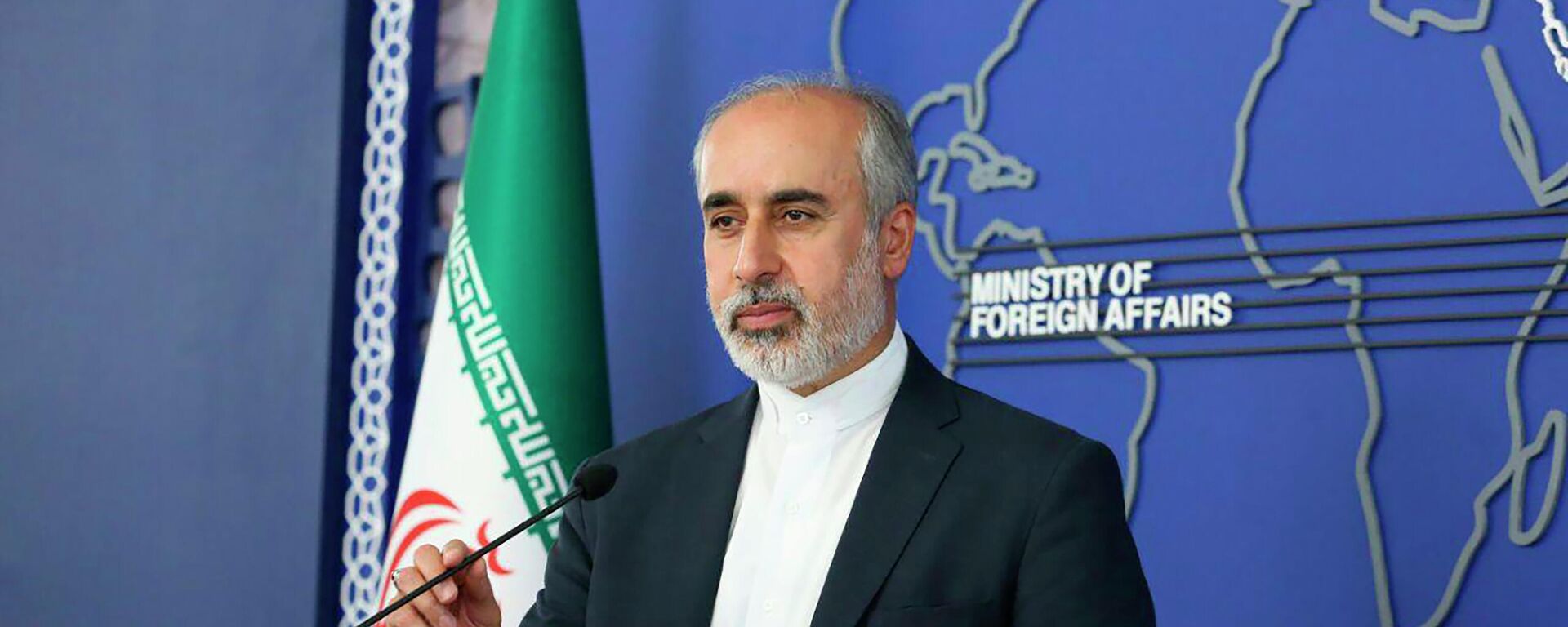 O porta-voz da diplomacia iraniana, Nasser Kanaani, Teerã, 11 de agosto de 2022 - Sputnik Brasil, 1920, 05.09.2022