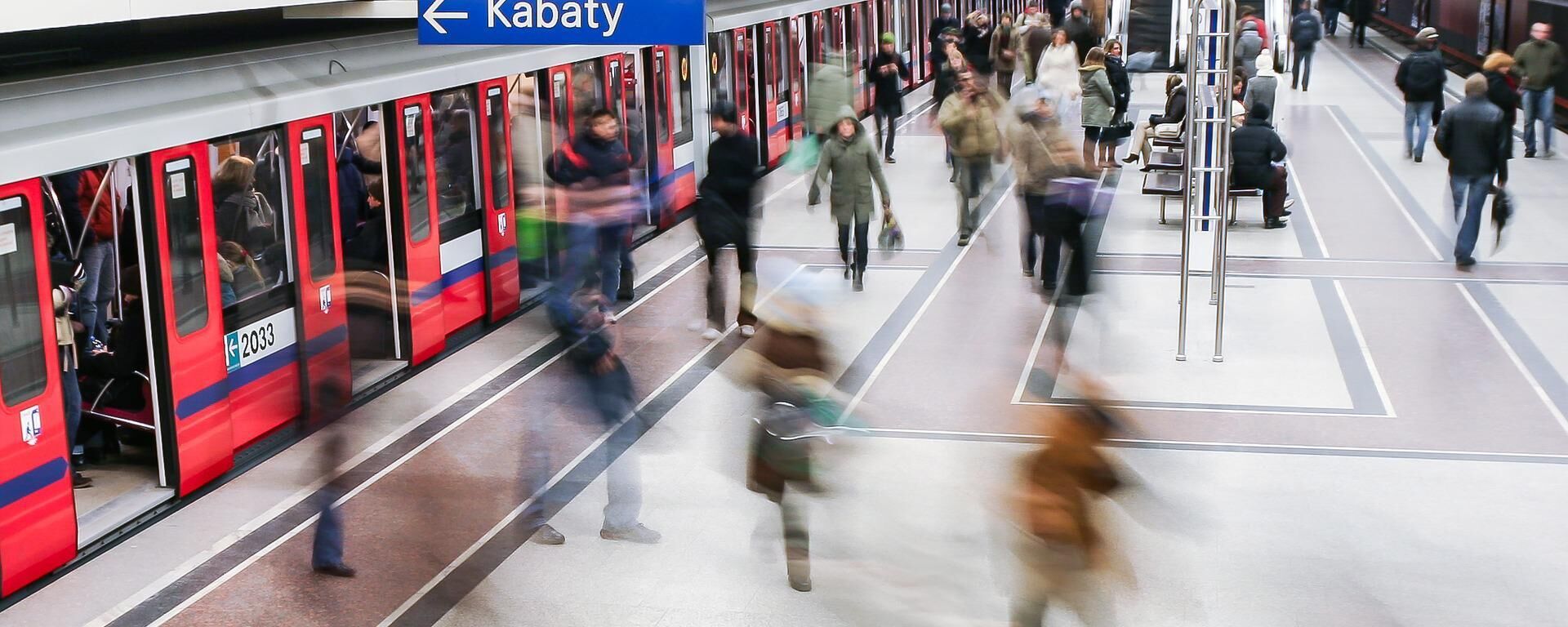 Imagem do terminal sul da Linha M1 do Metrô de Varsóvia, no bairro de Kabaty, Polônia (imagem de referência) - Sputnik Brasil, 1920, 01.09.2022