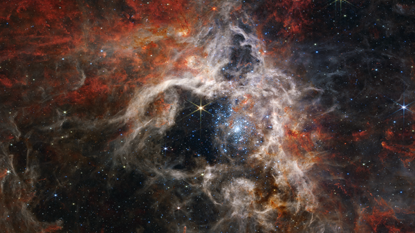 A imagem exibe a região de formação estelar da Nebulosa da Tarântula - Sputnik Brasil