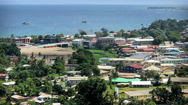 Navios atracados no mar em Honiara, capital das Ilhas Salomão, 24 de novembro de 2018 - Sputnik Brasil