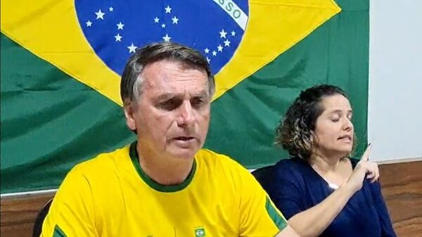 Jair Bolsonaro durante sua live de encerramento da campanha do primeiro turno. 1º de outubro de 2022 (foto de arquivo). - Sputnik Brasil