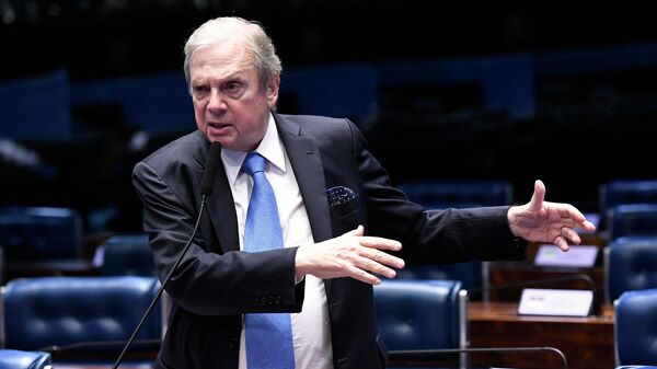 No Senado, senador Tasso Jereissati (PSDB-CE) se pronuncia, 29 de junho de 2022 - Sputnik Brasil