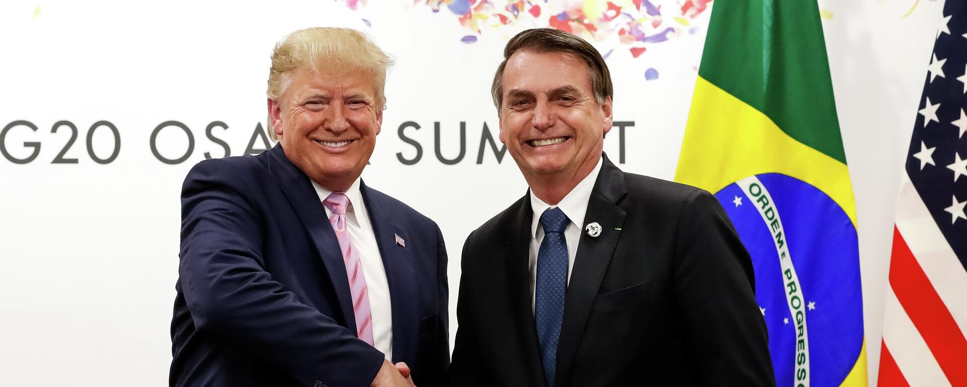 Presidente da República, Jair Bolsonaro, durante Reunião bilateral com o senhor Donald J. Trump, Presidente dos Estados Unidos da América (foto de arquivo) - Sputnik Brasil, 1920, 21.11.2024