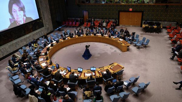 Encontro do Conselho de Segurança das Nações Unidas para discutir o conflito na Ucrânia, na sede da ONU em Nova York, EUA, 21 de outubro de 2022 - Sputnik Brasil