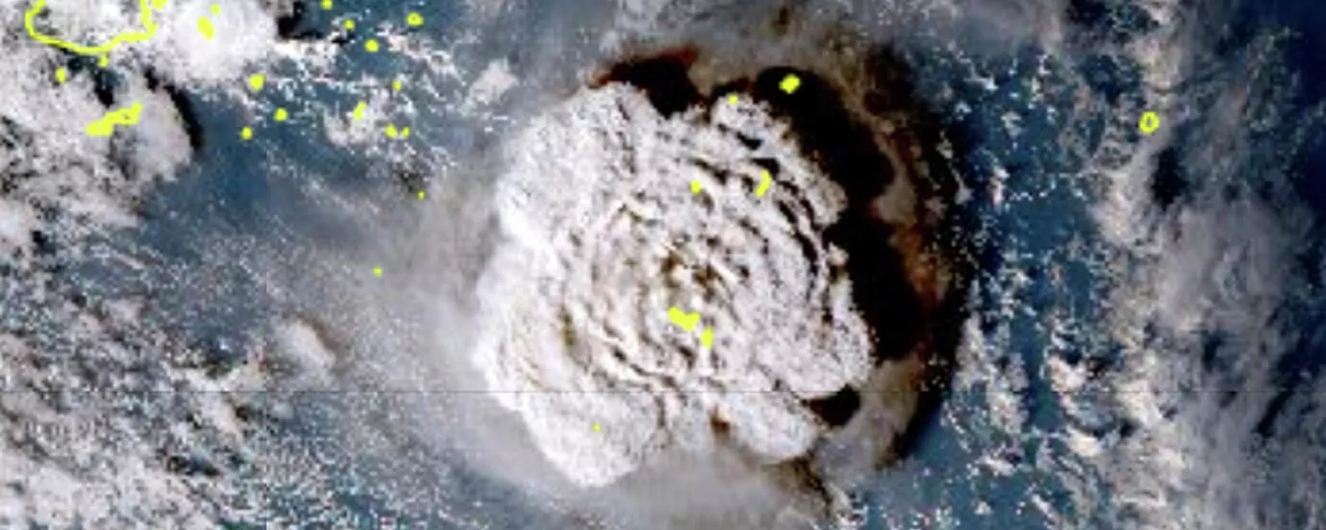 Erupção do vulcão Hunga Tonga-Hunga Ha’apai em Tonga, 15 de janeiro de 2022 - Sputnik Brasil, 1920, 12.02.2025